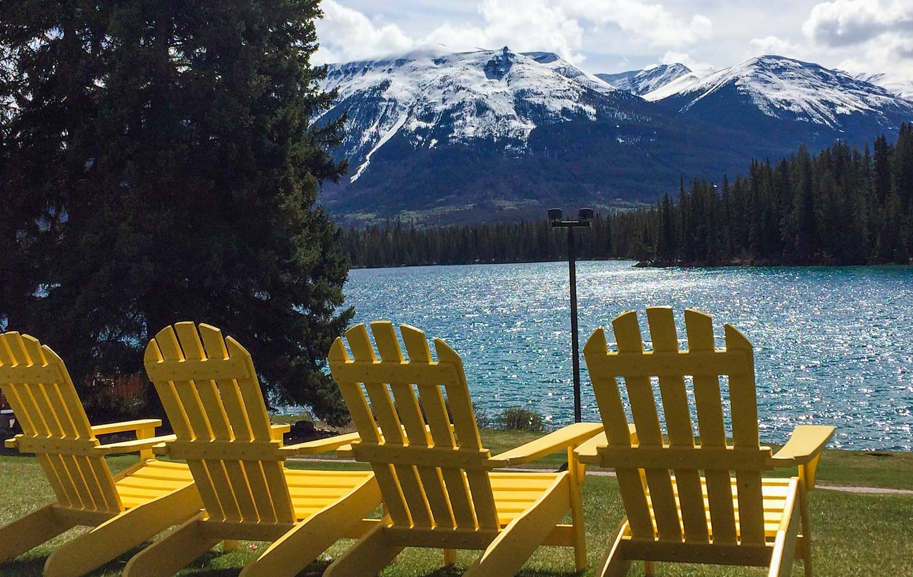 Home 2 Chairs Lake Mountains