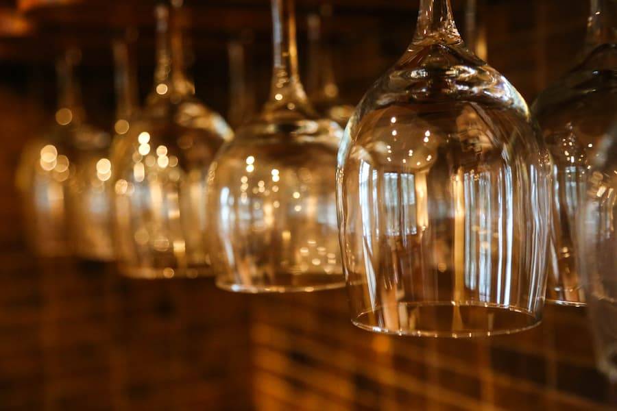 Fine Dining Restaurant Wine Glasses